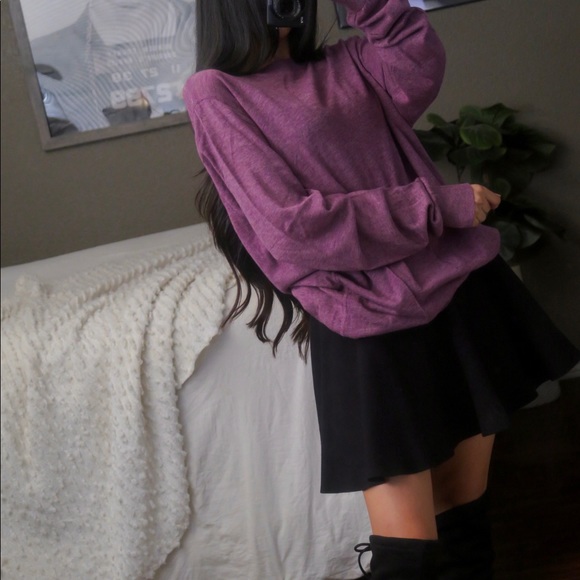 Theory Sweaters - Theory Purple Knit Sweater Top Tunic